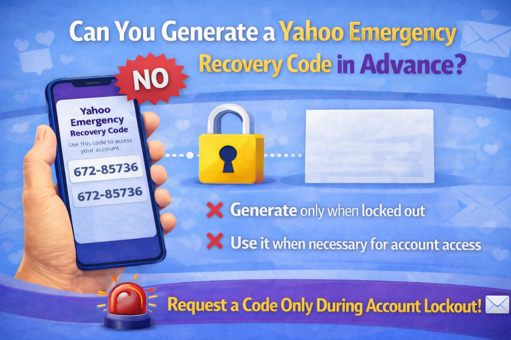 Can You Generate a Yahoo Emergency Recovery Code in Advance