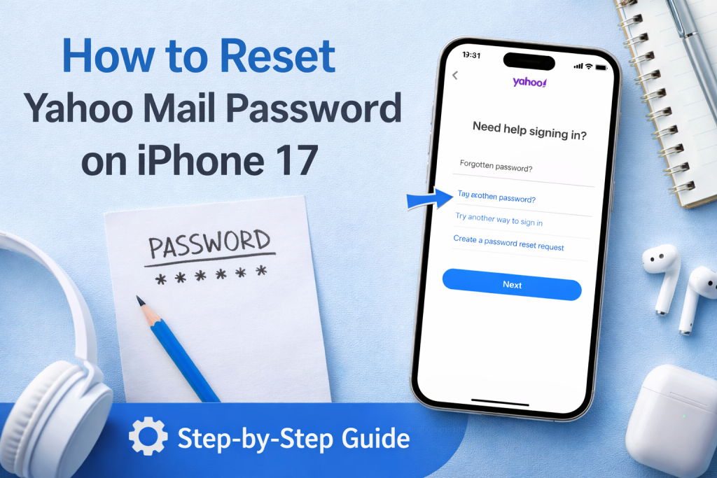 How to Reset Yahoo Mail Password on iPhone 17