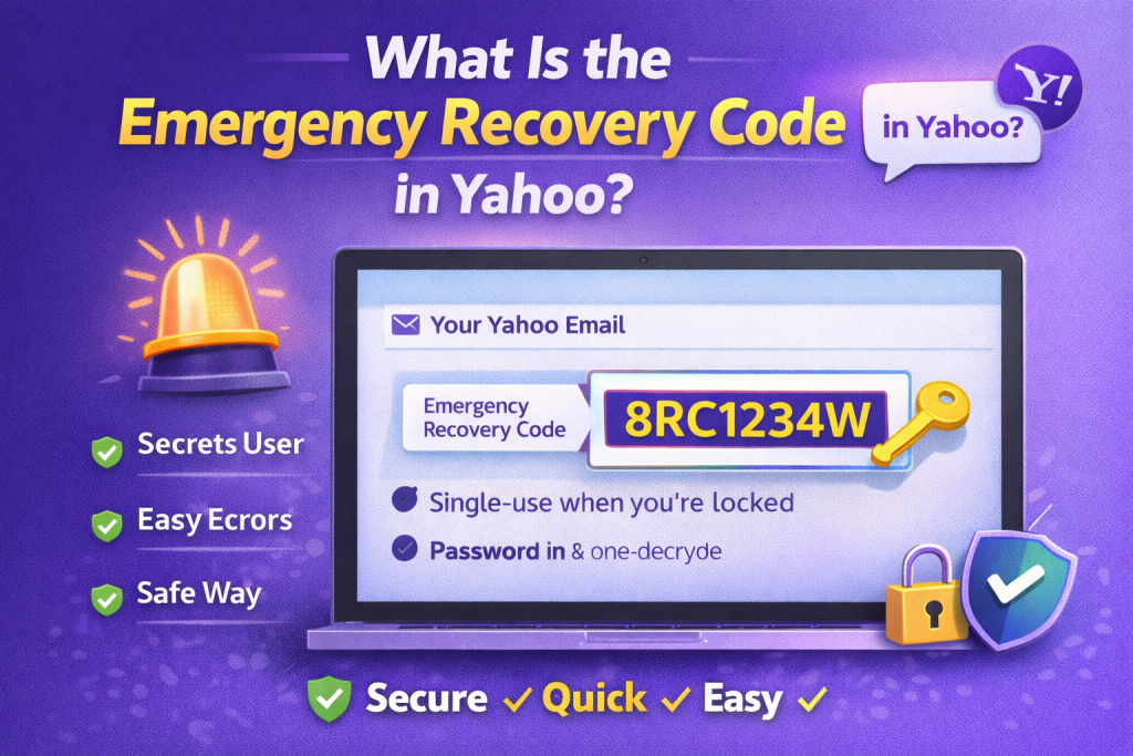 Emergency Recovery Code in Yahoo